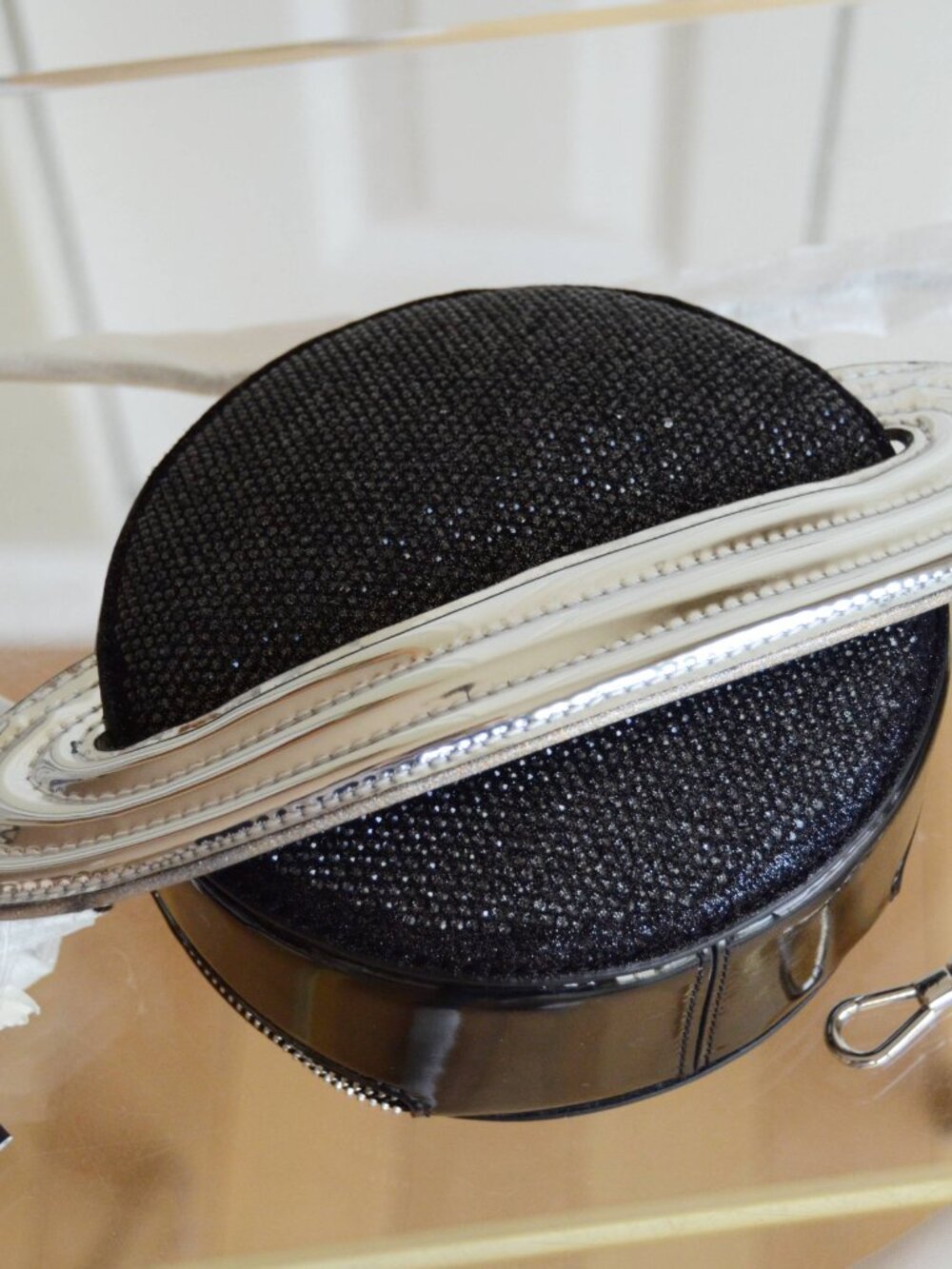 Kate Spade KI737 Spaced Out Embellished Metallic Micro Crossbody - Picture 4 of 12